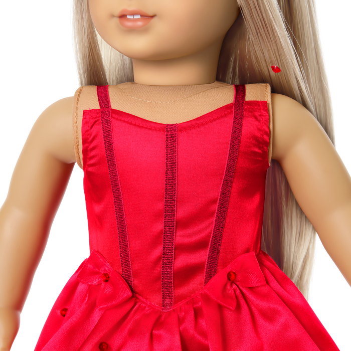 July Ruby Beauty Outfit for 18-inch Dolls