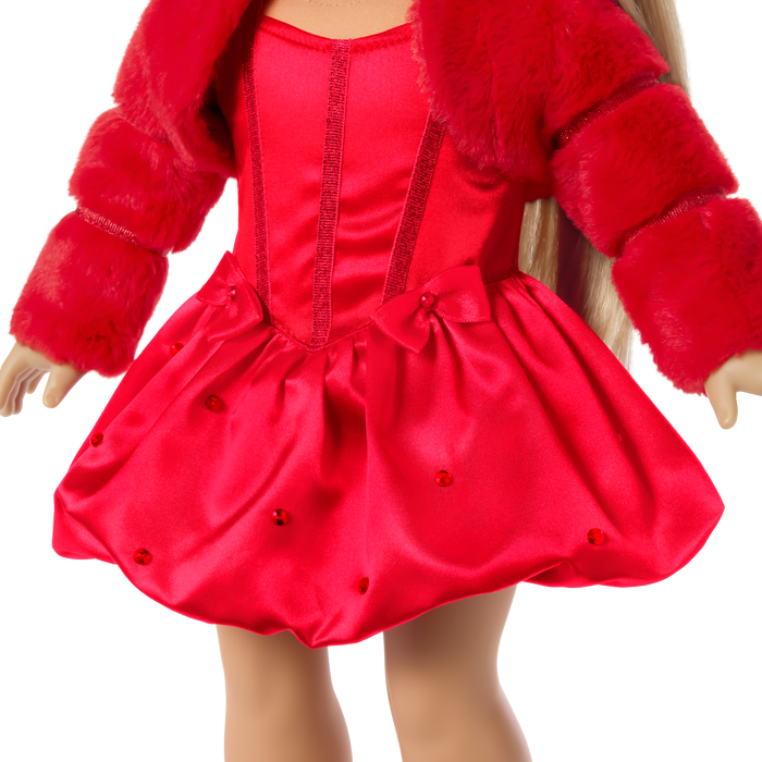 July Ruby Beauty Outfit for 18-inch Dolls