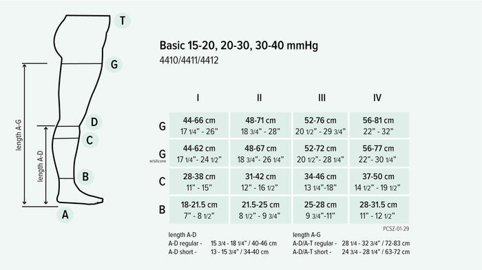 Juzo Basic Knee High 15-20mmHg - Compression Level: Moderate 15-20 MmHg - Unisex - Knee