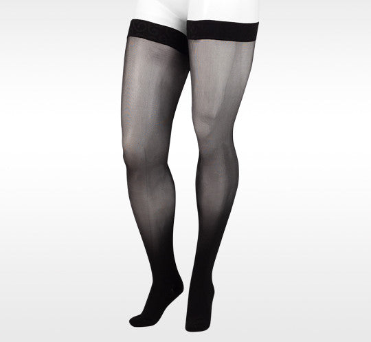 Juzo Naturally Sheer Thigh High w/ Silicone Top Band 15-20mmHg - Compression Level: Moderate 15-20 MmHg - Female - Leg