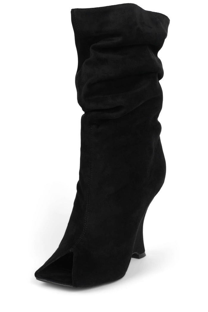 KATI Jeffrey Campbell Wedge Boot Black Suede _hover