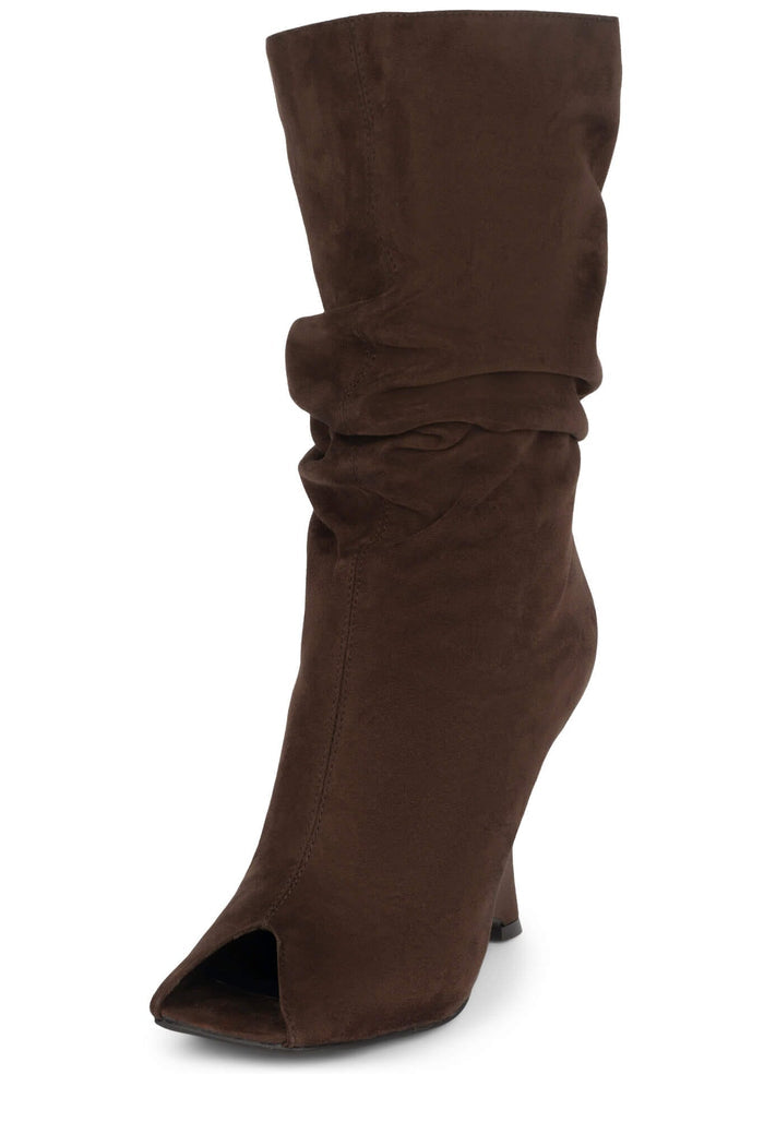 KATI Jeffrey Campbell Wedge Boot Brown Suede _hover