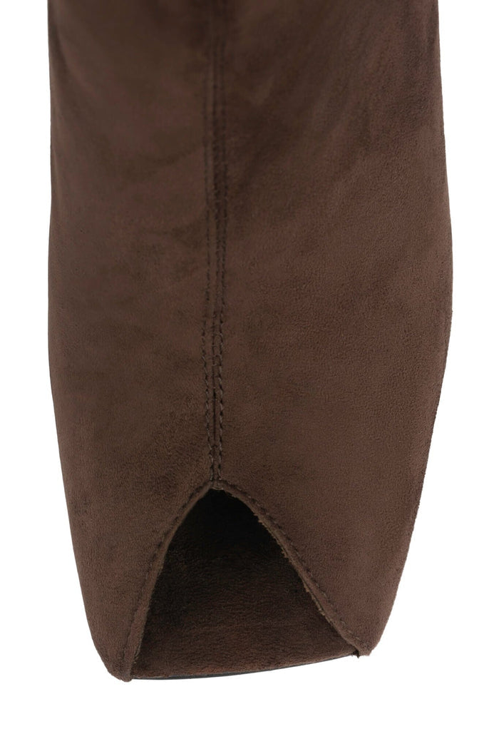 KATI Jeffrey Campbell Wedge Boot Brown Suede
