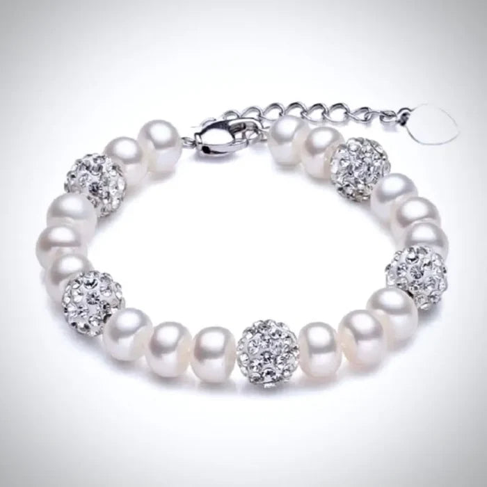 Wedding Pearl Jewelry - Natural Pearl and Sterling Silver 3-Piece Bridal Jewelry Set