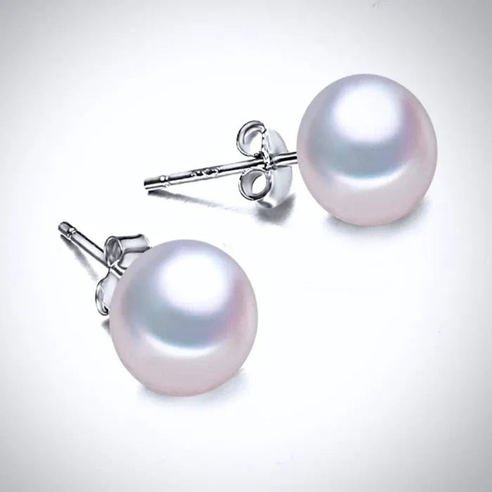 Wedding Pearl Jewelry - Natural Pearl and Sterling Silver 3-Piece Bridal Jewelry Set