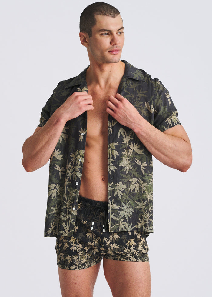 Khaki/Ranger Fauna 2.5"Inseam Printed Swim Shorts W/Mesh Lining Pm-6002-74