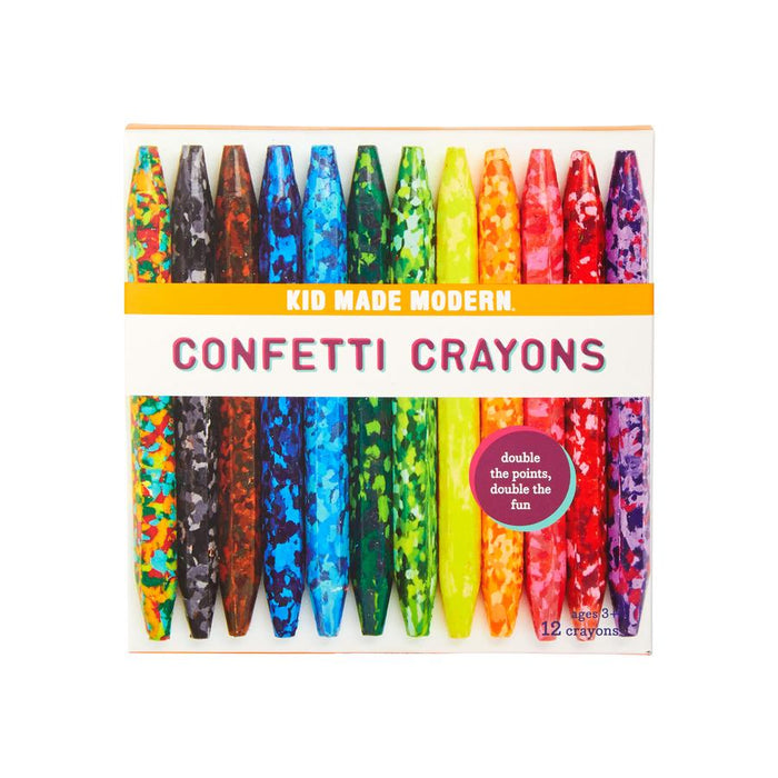 Kid Made Modern Confetti Crayons