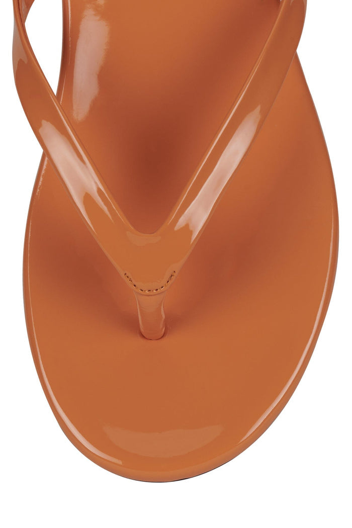 KIERRA Jeffrey Campbell Thong Sandal Orange Neon Patent