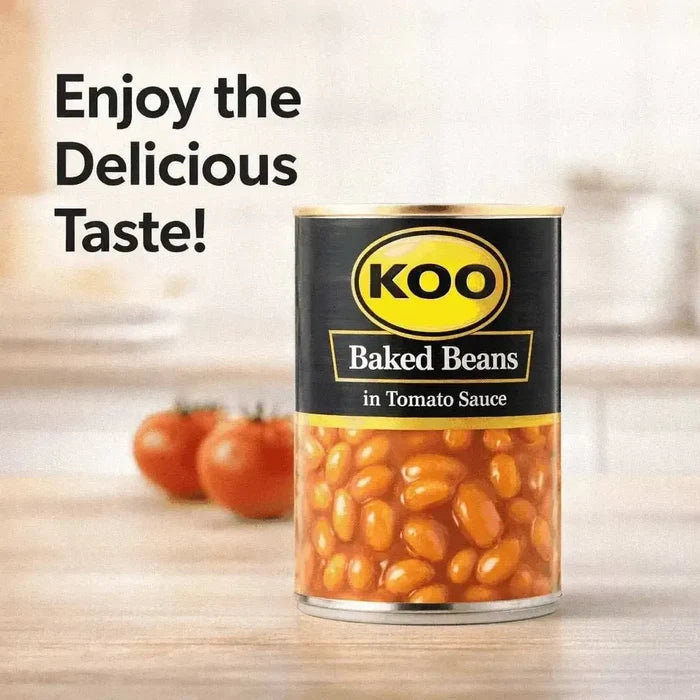 Koo Baked Beans in Tomato Sauce   410g promotional image
