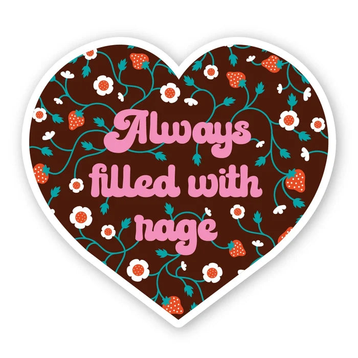 Krystan Saint Cat 'Always Filled With Rage' Vinyl Sticker