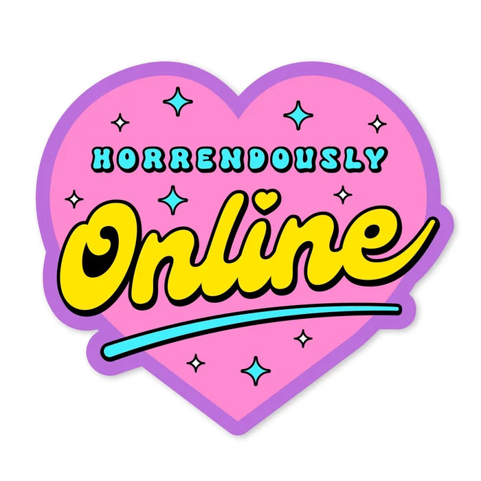 Krystan Saint Cat 'Horrendously Online' Vinyl Sticker