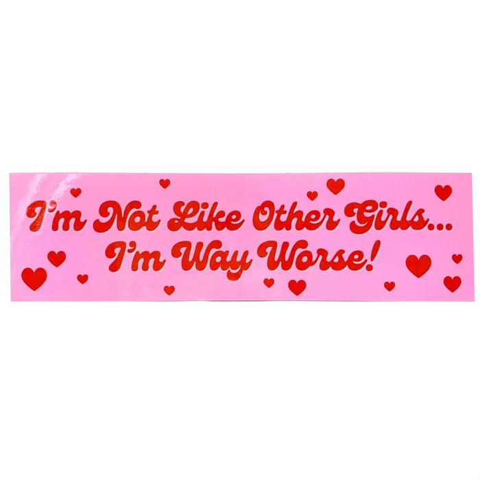 Krystan Saint Cat 'I'm Not Like Other Girls' Vinyl Sticker