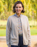 Lambswool Cable Cardigan - Linen - Country Collection