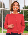 Merino Short Cardigan - Watermelon - Country Collection