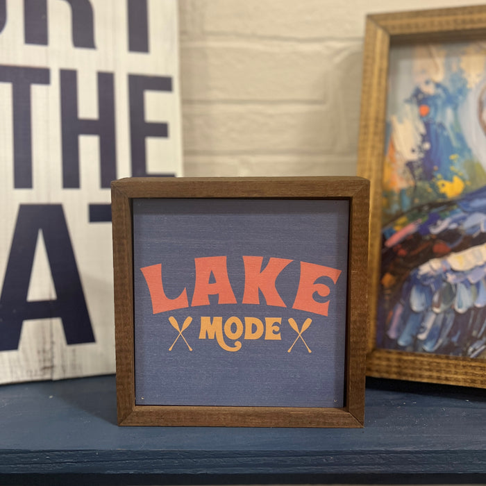 Lake Mode Block Sign