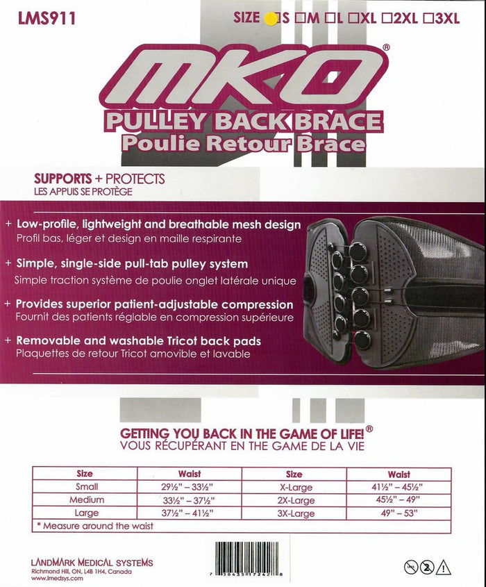 Landmark: MKO Pulley Back Brace