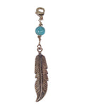 Large Gold Feather Charm - Elegant Hair Accessory