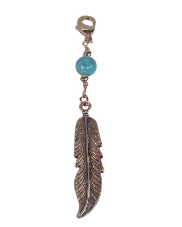 Large Gold Feather Charm - Elegant Hair Accessory