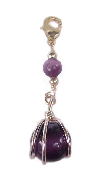 Large Gold Wire Wrapped Ball Charm – Elegant Hair Accessory front view