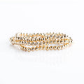 Layering Bracelets-4mm Wrap, Gold Stacking Bracelets