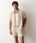 Leo Terry Resort Shirt Natural Geo