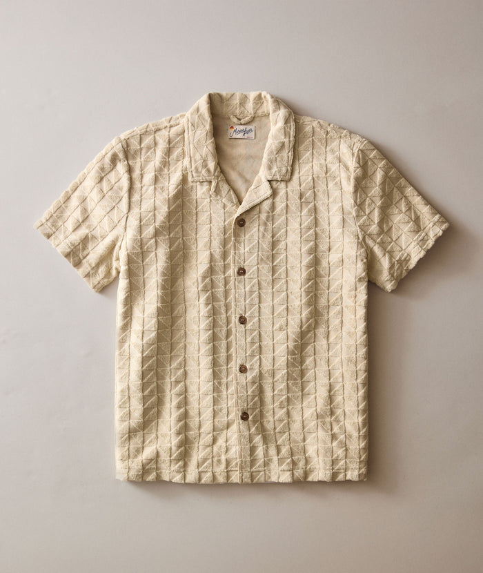 Leo Terry Resort Shirt Natural Geo