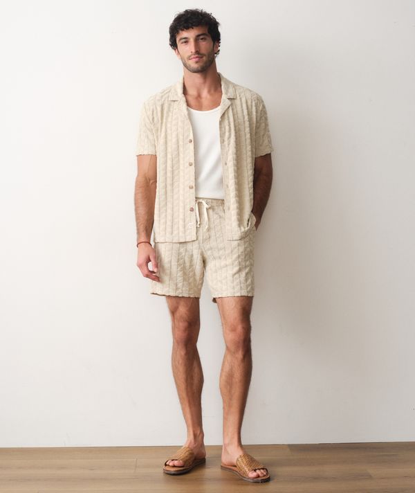 Leo Terry Resort Shirt Natural Geo
