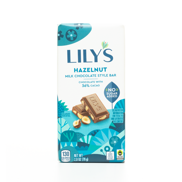 Lily's Hazelnut Milk Chocolate Style Bar - 36% Cacao 79g