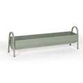 LONG GREEN METAL TROUGH - Magnolia Lane co. Home + Garden + Gift