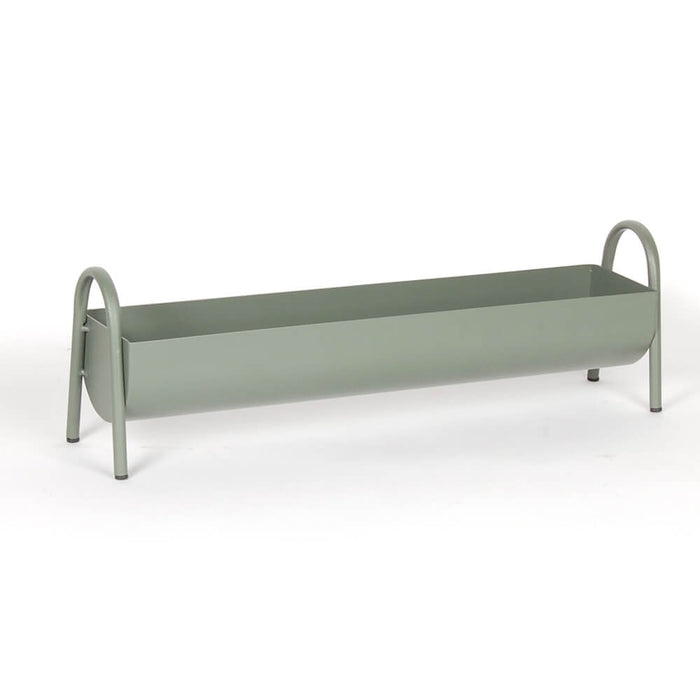 LONG GREEN METAL TROUGH - Magnolia Lane co. Home + Garden + Gift
