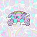 LooLooKazoo Gaming Controller Holographic Vinyl Sticker