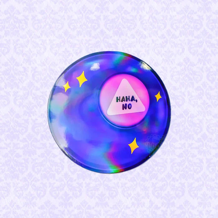 LooLooKazoo 'Haha, No' Oracle Ball Holographic Vinyl Sticker