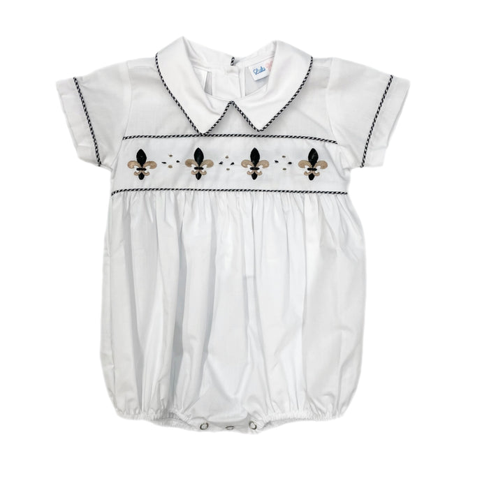 Lulu Bebe Fleur De Lis Bubble-White