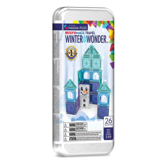 Magna-Tiles microMAGS 26-Piece Winter Wonder Travel Set