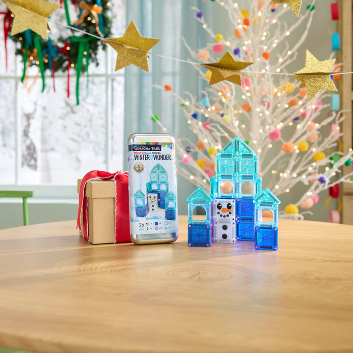 Magna-Tiles microMAGS 26-Piece Winter Wonder Travel Set