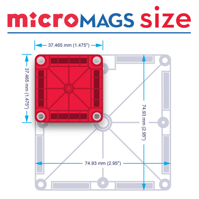 Magna-Tiles microMAGS 26-Piece Winter Wonder Travel Set