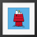 Magpie - Peanuts House Framed Print Handmade
