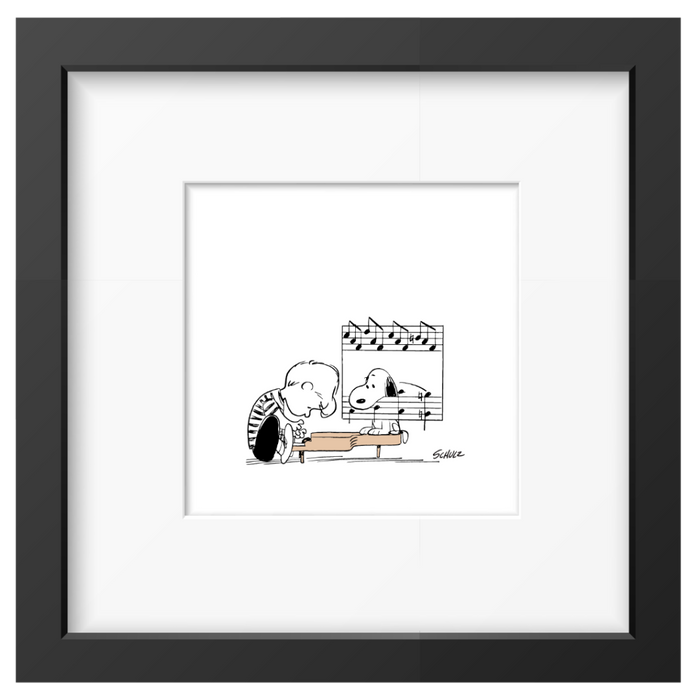 Magpie - Peanuts Music Framed Print Handmade