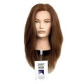 Sam Villa Mannequin Head Lydia, professional training mannequin with ethically sourced human hair, designed in partnership with Pivot Point for realistic cutting, coloring, styling, braiding, and updo practice, handcrafted by skilled artisans, ideal cosmetology education tool for students and stylists
