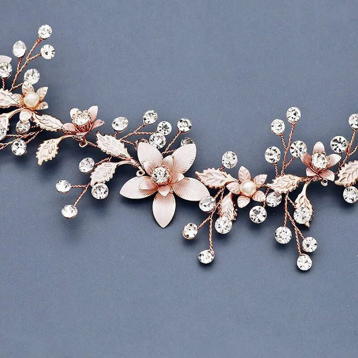 Wedding Accessories - Bohemian Rose Gold Bridal Belt/Sash