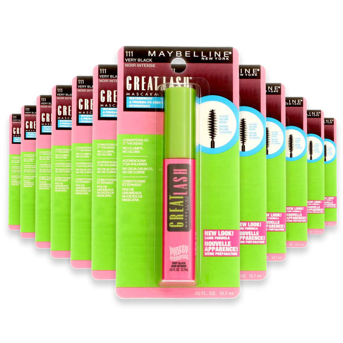 Maybelline Great Lash Black Mascara - 0.43oz - 72 Pack