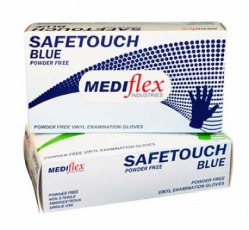 Mediflex Safetouch Disposable Vinyl Gloves Powder Free Small