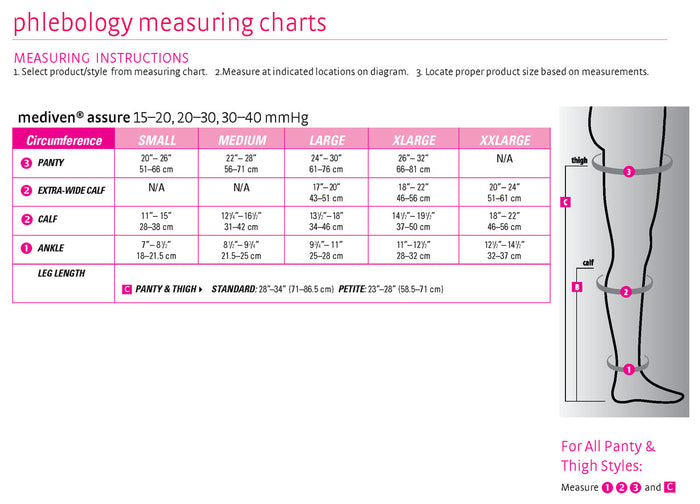 Medi Assure Thigh High W/ Silicone Band 15-20mmHg - Compression Level: Moderate 15-20 MmHg - Unisex - Leg