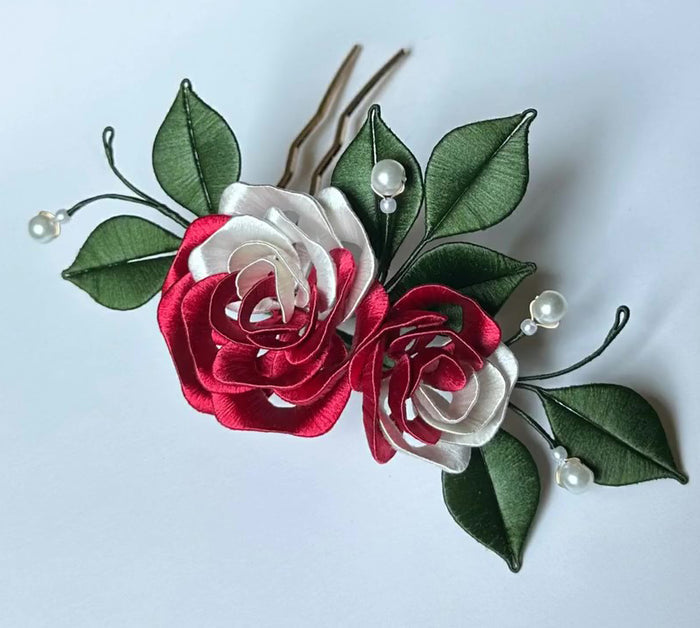 MeijianXue Hairpin Chanhua Materials Flowers DIY Kit - Include Detailed Video Tutorial