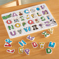 Melissa & Doug Lift & See Alphabet Wooden Peg Puzzle