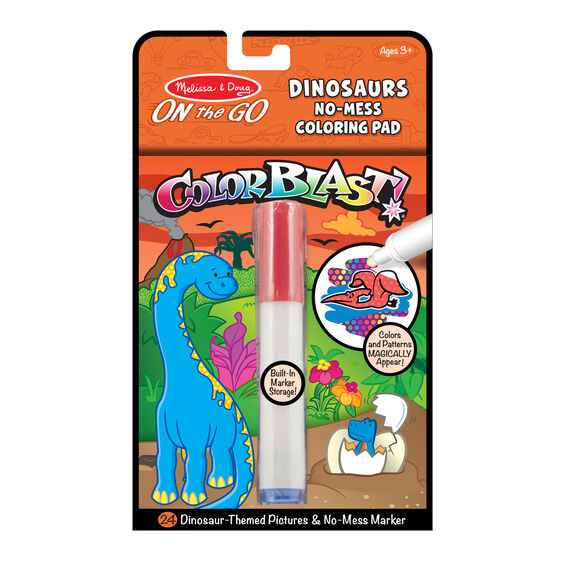 Melissa & Doug On-the-Go ColorBlast Books - Dinosaurs