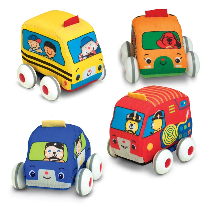 Melissa & Doug Pull-Back Soft Vehicles