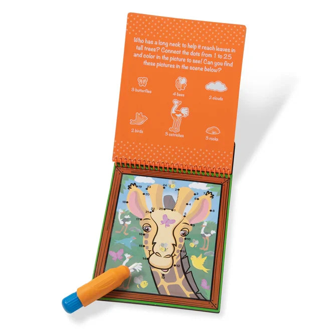 Melissa & Doug Water WOW! Water Reveal Pad - Safari Connect the Dots
