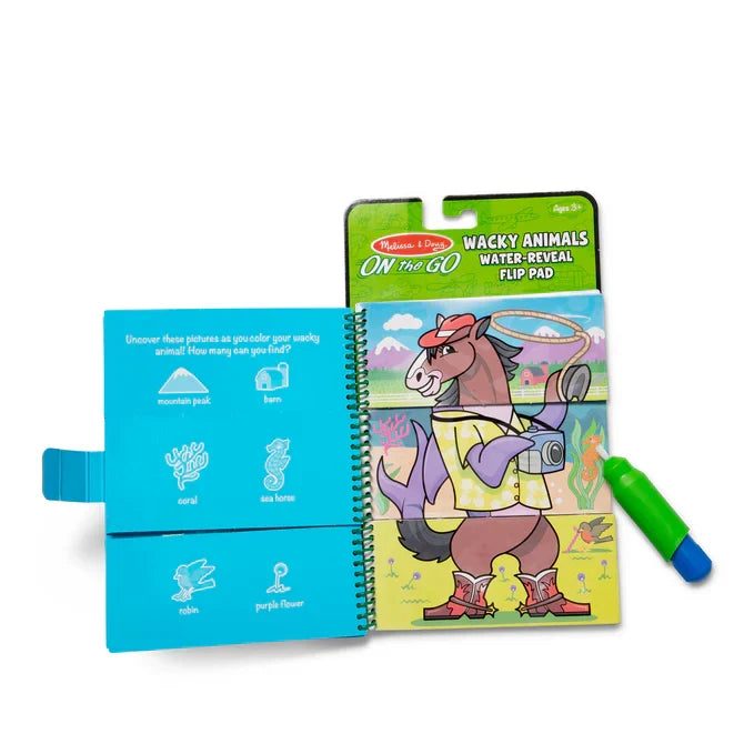 Melissa & Doug Water WOW! Water Reveal Pad - Wacky Animals