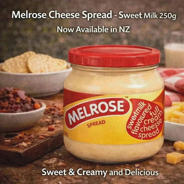 Melrose Processed Cheese Spread Sweet Milk 250g creamy smooth fresh milk no preservatives